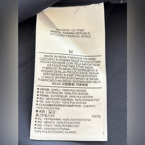 Banana Republic Blouse, Navy Blue, M - Picture 10 of 10